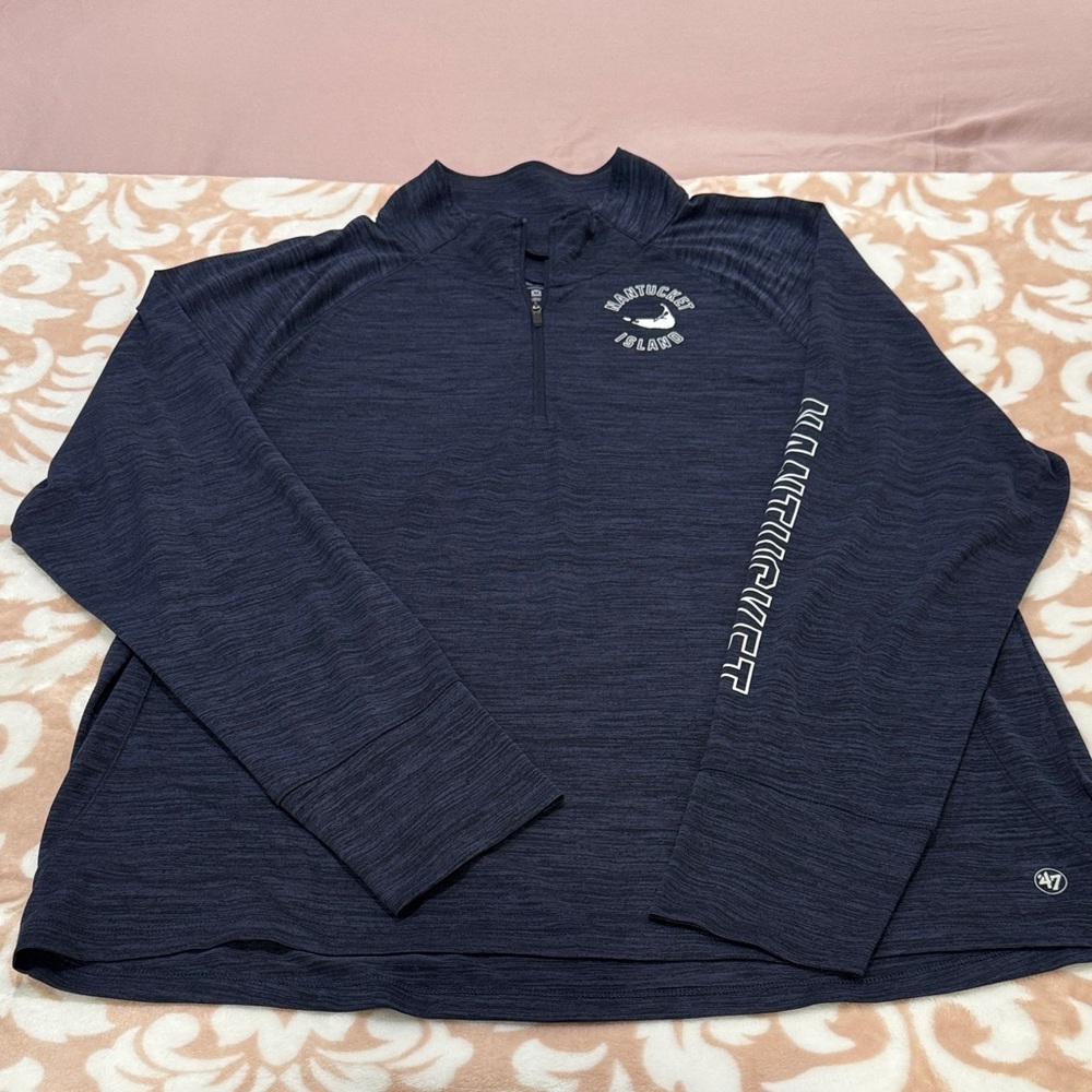 Navy unisex Quarter-Zip Nantucket XXL Pullover